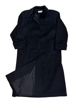 VINTAGE WOOL Forecaster of Boston Long Trench Winter Business Pea Coat Womens 10